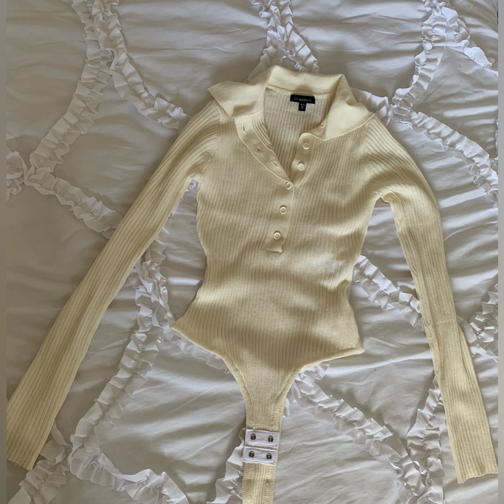 Dynamite ribbed body suit